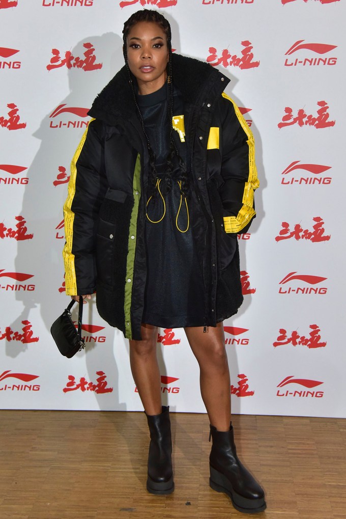 Gabrielle Union at the Li-Ning Show During Paris Fashion Week
